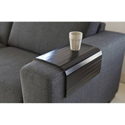 Wood Dienblad Armleuning XL Flexibel Zwart Wood Dienblad Armleuning XL Flexibel Zwart