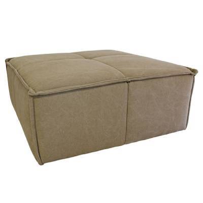 HK Living Hocker Canvas Khaki Bruin HK Living Hocker Canvas Khaki Bruin