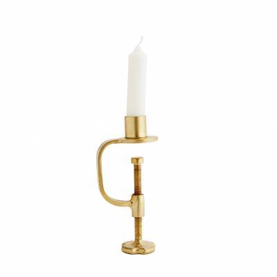 Madam Stoltz Kandelaar Schroef Iron Gold Madam Stoltz Kandelaar Schroef Iron Gold