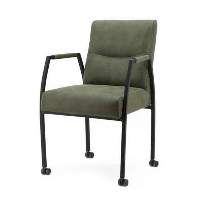 Chair Fiona with arm and wheels - green Cherokee Chair Fiona with arm and wheels - green Cherokee
