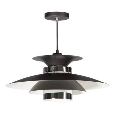 Hanglamp Potenza Zwart Chroom Hanglamp Potenza Zwart Chroom