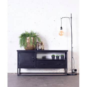 Tv-meubel Dansk - Zwart - 120cm - Giga Meubel Tv-meubel Dansk - Zwart - 120cm - Giga Meubel