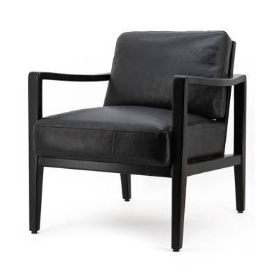 Armchair Olaf - vintage leather black Armchair Olaf - vintage leather black