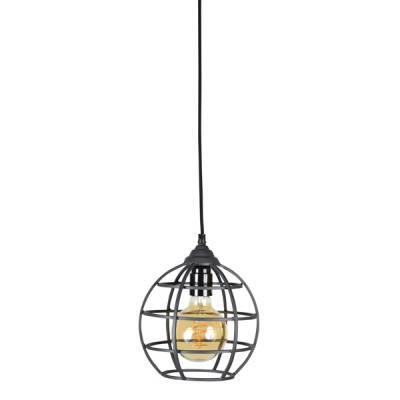Hanglamp Globe 1-lichts - Ø19 - Vintage Zwart - Urban Interiors Hanglamp Globe 1-lichts - Ø19 - Vintage Zwart - Urban Interiors
