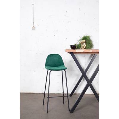 Barkruk Saar - Velvet Groen - Giga Meubel Barkruk Saar - Velvet Groen - Giga Meubel