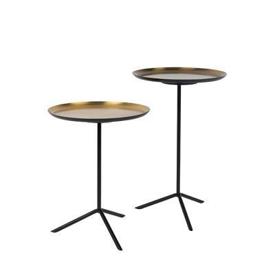 Zuiver Bijzettafel Trip Brass Set Van 2 Zuiver Bijzettafel Trip Brass Set Van 2