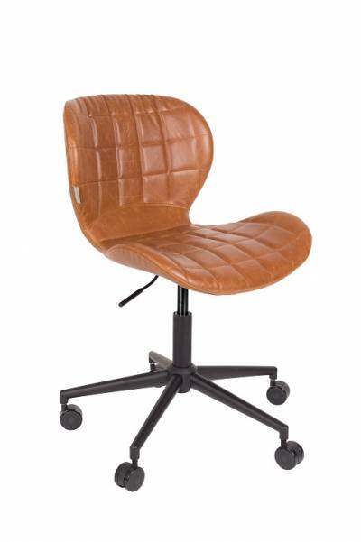 Zuiver Office Chair OMG LL Cognac Zuiver Office Chair OMG LL Cognac