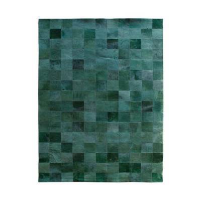By-Boo Vloerkleed Patchwork Leather Green By-Boo Vloerkleed Patchwork Leather Green