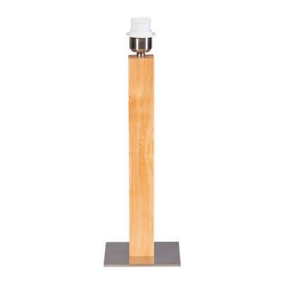 Tafellamp Pillar Hout Staal Tafellamp Pillar Hout Staal