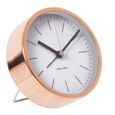 Present Time Alarm Klok Minimal Wit Present Time Alarm Klok Minimal Wit