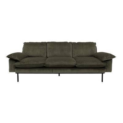 HKliving retro sofa 3-zits hunter HKliving retro sofa 3-zits hunter