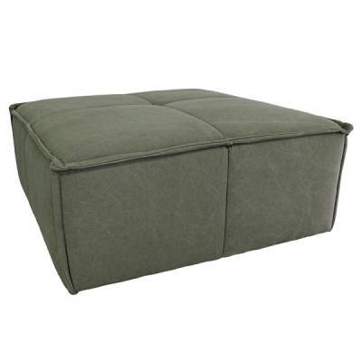 HK Living Hocker Canvas Legergroen HK Living Hocker Canvas Legergroen