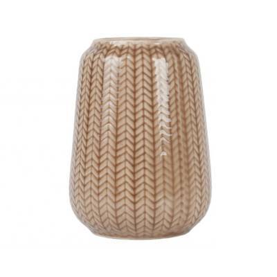 Present Time Vaas Knitted Caramel Brown Medium Present Time Vaas Knitted Caramel Brown Medium