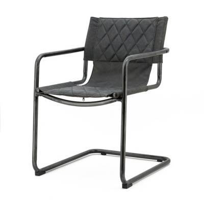 Chair Lester - anthracite vintage leather Chair Lester - anthracite vintage leather