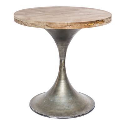 PTMD Tafel Simple Metal Wooden Top PTMD Tafel Simple Metal Wooden Top