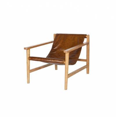 BePure Fauteuil Sling Cognac Leder BePure Fauteuil Sling Cognac Leder
