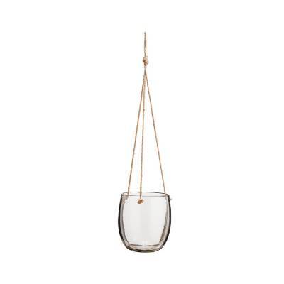 Madam Stoltz Plantenbak Glas Jute Big Madam Stoltz Plantenbak Glas Jute Big