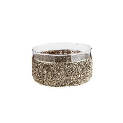 Madam Stoltz Waxinelicht Silver Glass Beads Madam Stoltz Waxinelicht Silver Glass Beads