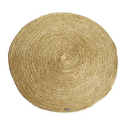 Vloerkleed Jute Rond - Geel 220x220cm - By-Boo Vloerkleed Jute Rond - Geel 220x220cm - By-Boo