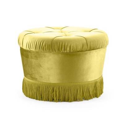 Hocker Daisy Rond Geel Hocker Daisy Rond Geel
