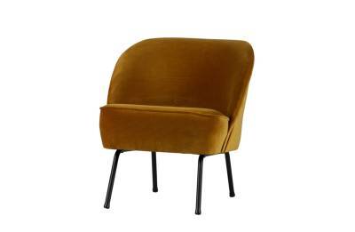 Vogue fauteuil fluweel mosterd Vogue fauteuil fluweel mosterd