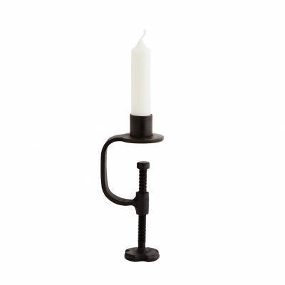 Madam Stoltz Kandelaar Schroef Iron Black Madam Stoltz Kandelaar Schroef Iron Black