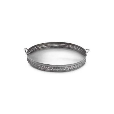 VTwonen Dienblad Rond Antique Zilver 60cm VTwonen Dienblad Rond Antique Zilver 60cm