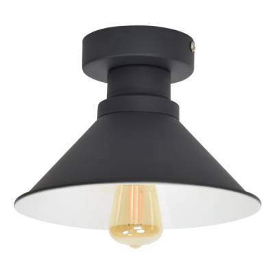 Plafondlamp Dock - Ø22cm. - Vintage Zwart - Urban Interiors Plafondlamp Dock - Ø22cm. - Vintage Zwart - Urban Interiors