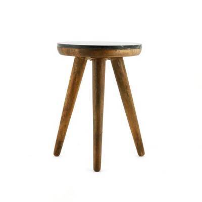 By-Boo Bijzettafel Trident Marble Black Small By-Boo Bijzettafel Trident Marble Black Small