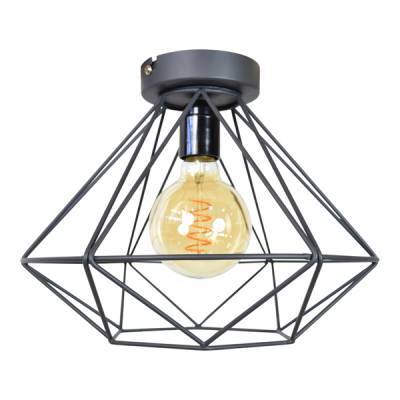 Plafondlamp Wire - Groot - Ø33x20 - Vintage Zwart - Urban Interiors Plafondlamp Wire - Groot - Ø33x20 - Vintage Zwart - Urban Interiors