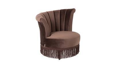 Dutchbone Fauteuil Flair Dark Brown Dutchbone Fauteuil Flair Dark Brown