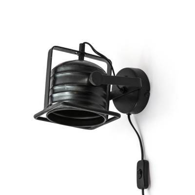 Wandlamp Minack - Zwart - By-Boo Wandlamp Minack - Zwart - By-Boo