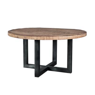 Eettafel Rond Massief Metalen Poot Eettafel Rond Massief Metalen Poot