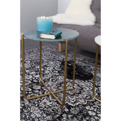 White Label Living Bijzettafel Timpa Marble Groen White Label Living Bijzettafel Timpa Marble Groen