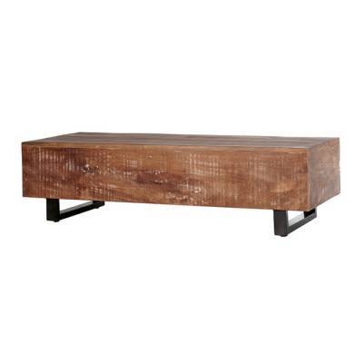 Salontafel blok Mango 150x50 cm - zwart Salontafel blok Mango 150x50 cm - zwart