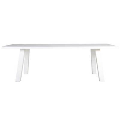 Tafel Eiken Metalen Poot Wit 240cm Tafel Eiken Metalen Poot Wit 240cm