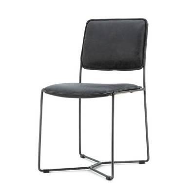 Stoel Mees - Antraciet Vintage Stoel Mees - Antraciet Vintage