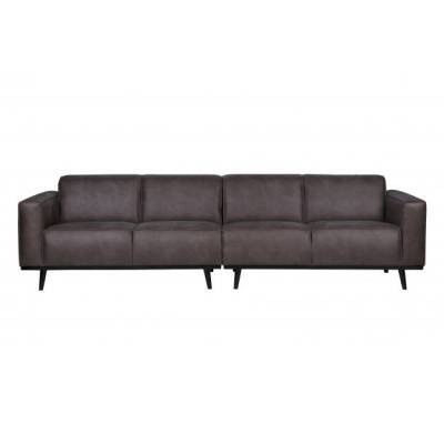 Statement 4-zits bank 280 cm eco leer grijs Statement 4-zits bank 280 cm eco leer grijs