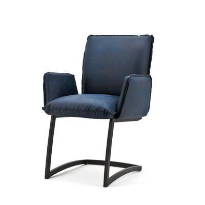 Stoel Joel Met Armleuning Blauw Stoel Joel Met Armleuning Blauw