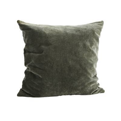Madam Stoltz Kussen Velvet Dust Green Madam Stoltz Kussen Velvet Dust Green