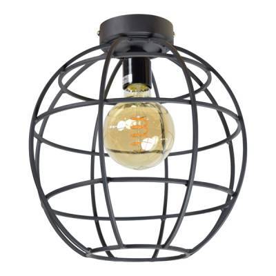 Plafondlamp Globe - Groot - Ø28x30 - Vintage Zwart - Urban Interiors Plafondlamp Globe - Groot - Ø28x30 - Vintage Zwart - Urban Interiors