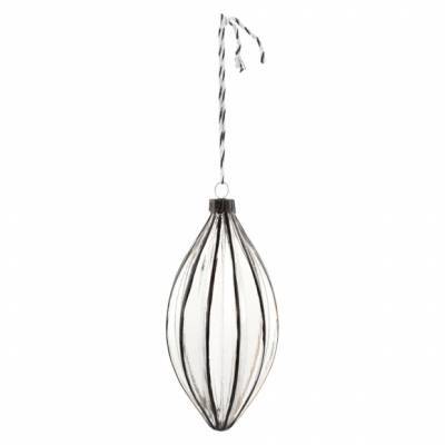 VTwonen Kerstbal Double Drip Zwart VTwonen Kerstbal Double Drip Zwart