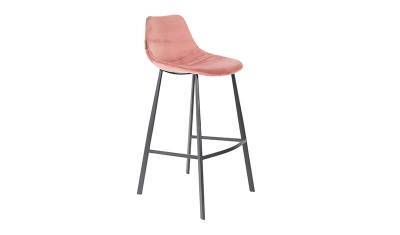 Barstoel Franky velvet old pink Barstoel Franky velvet old pink