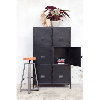 6 Locker Zwart 6 Locker Zwart
