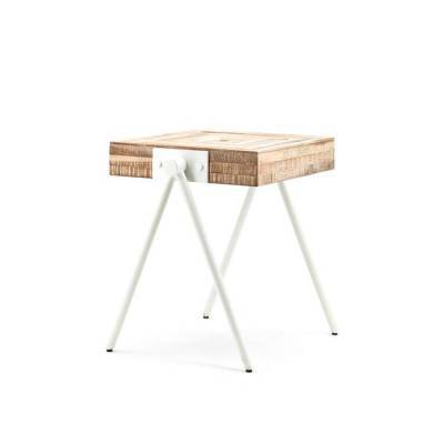 By-Boo Bijzettafel Square Small Wit By-Boo Bijzettafel Square Small Wit