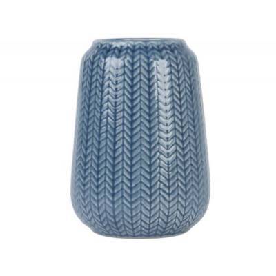 Present Time Vaas Knitted Donkerblauw Medium Present Time Vaas Knitted Donkerblauw Medium