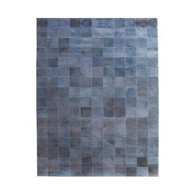 By-Boo Vloerkleed Patchwork Leather Grey By-Boo Vloerkleed Patchwork Leather Grey