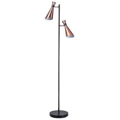 Vloerlamp York Zwart Koper Vloerlamp York Zwart Koper