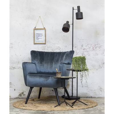 Fauteuil Fonz Blauw Met Arm Fauteuil Fonz Blauw Met Arm