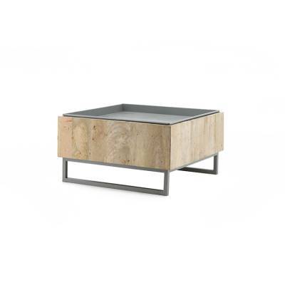 By-Boo Bijzettafel Hopper Grijs By-Boo Bijzettafel Hopper Grijs